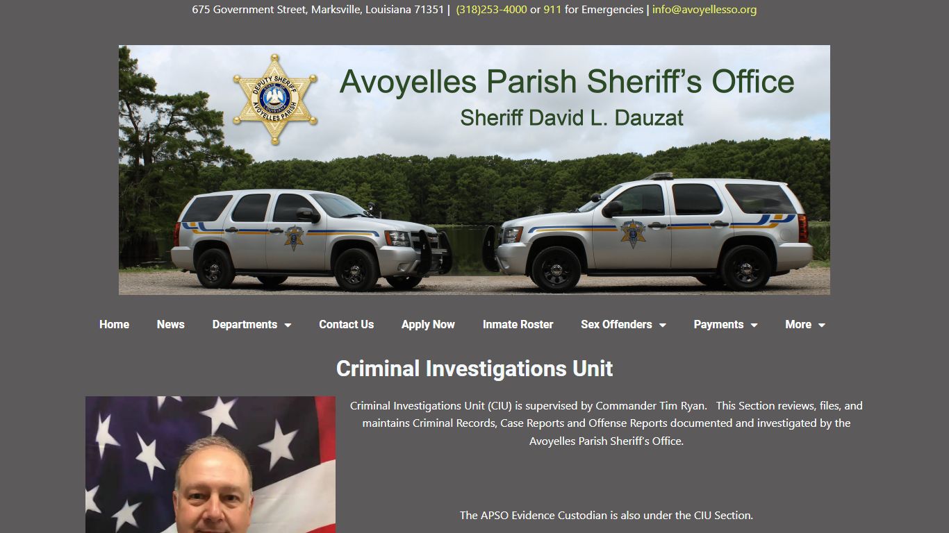 Criminal Investigative Unit - Avoyelles Parish Sheriffs Office